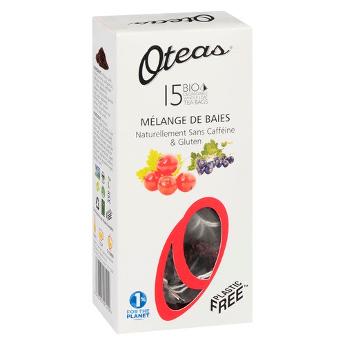 Oteas Tea Berry Blend 15 Biodegradable Tea Bags 34 g