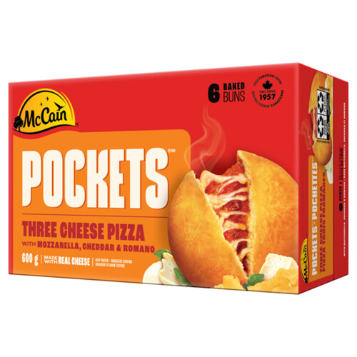 McCain Pizza Pockets Three Cheese 6 x 100g