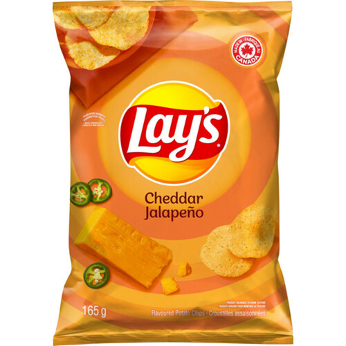 Lay’s Cheddar Jalapeño Flavoured Potato Chips 165 g