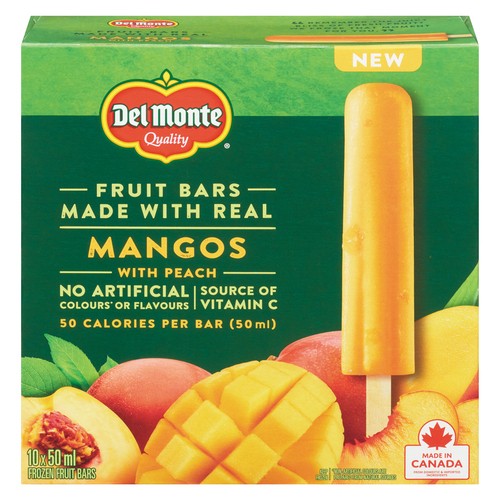 Del Monte Fruit Bars Mango With Peach 10 x 50 ml