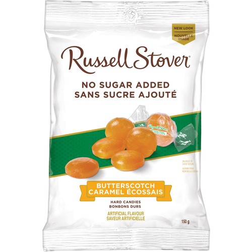 Russell Stover No Sugar Added Butterscotch Hard Candy Bag 150 g