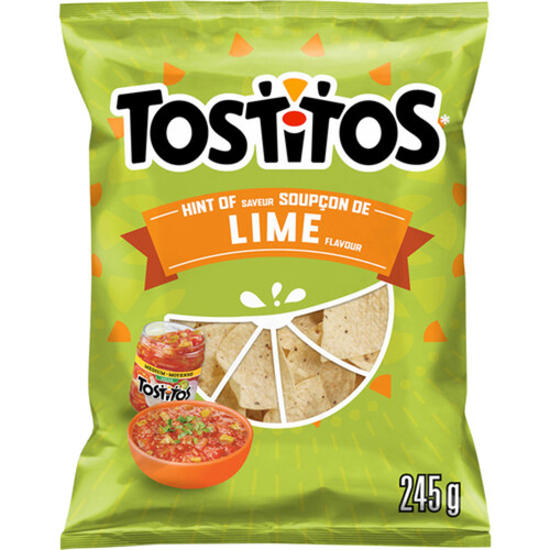 Tostitos Tortilla Chips Restaurant Style Hint of Lime 245 g