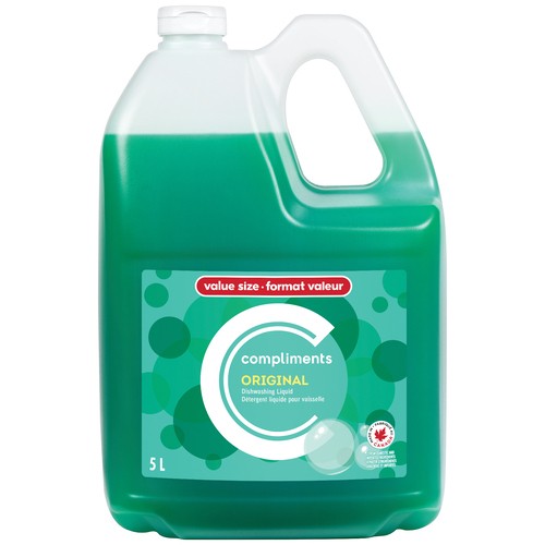 Compliments Dishwashing Liquid Original Green 5 L