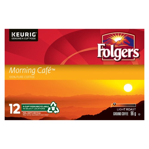 Folgers Coffee Pods Ground Coffee Light Roast 12 K-Cups 96 g