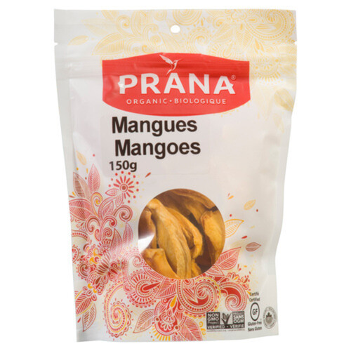 Prana Organic Dried Mangoes 150 g