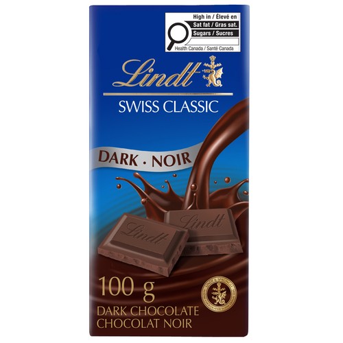 Lindt Swiss Classic Dark Chocolate Bar 100 g