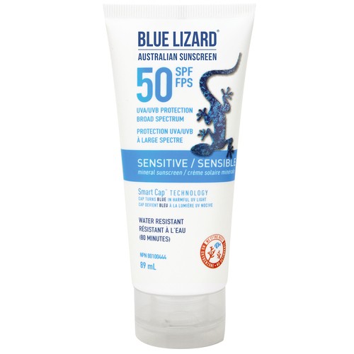 Blue Lizard Mineral Sunscreen Lotion Sensitive SPF 50 89 ml
