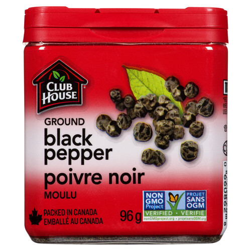 Club House Black Pepper Ground 96 g