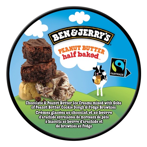Ben & Jerry's Ice Cream Peanut Butter Half Baked 473 ml