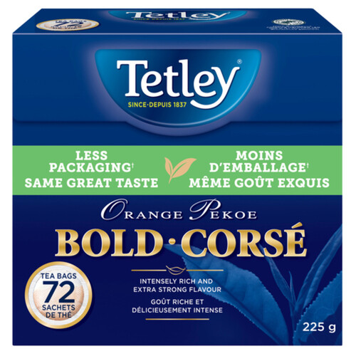 Tetley Bold Tea Orange Pekoe 72 Tea Bags