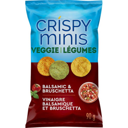 Quaker Crispy Minis Gluten-Free Veggie Chips Balsamic & Bruschetta 90 g