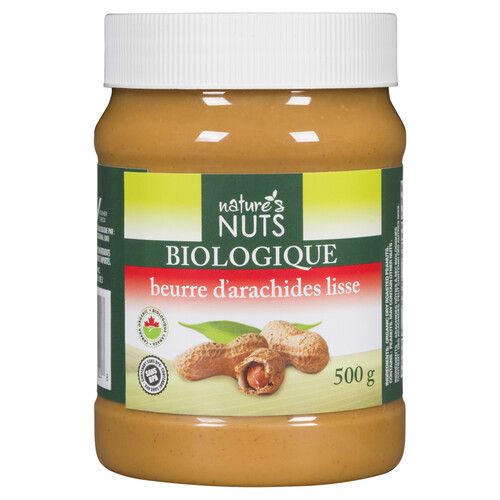 Nature's Nuts Organic Peanut Butter Smooth 500 g