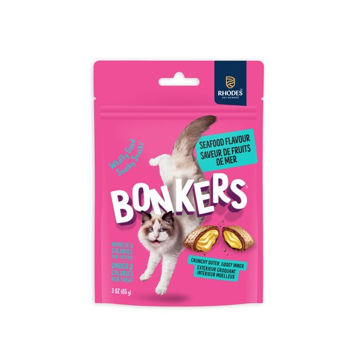 Bonkers Cat Treats Dry Seafood & Eat It! 85 g