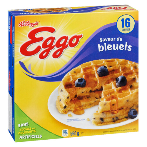 Kellogg's Eggo Frozen Waffles Blueberry 560 g