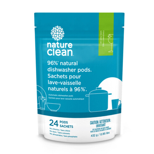 Nature Clean Automatic Dishwasher Pods Fragrance Free 24 x 18 g