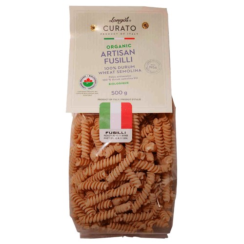 Longo's Curato Organic Fusilli 500 g