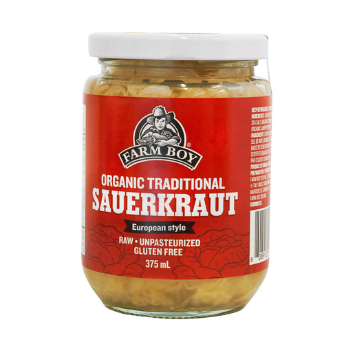 Farm Boy Organic Traditional Sauerkraut European Style 375 ml