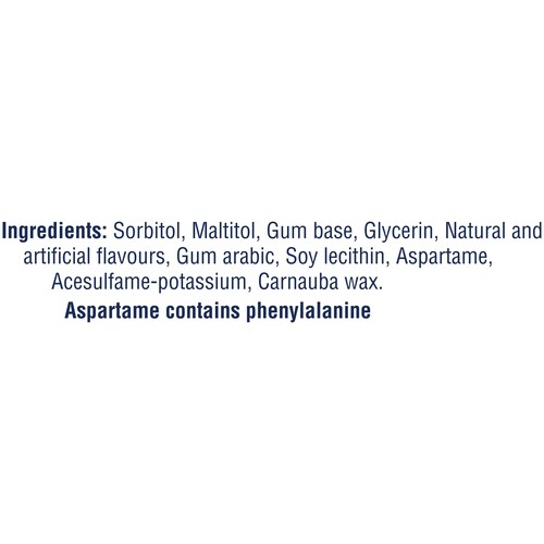 Excel Sugar Free Chewing Gum Peppermint Flavoured Pack of 18 Piece 3 EA