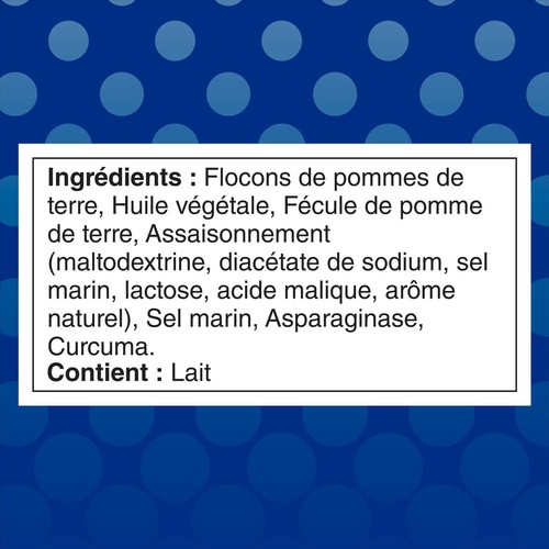 Lay’s Poppables Collations de pommes de terre assaisonnées Sel marin et vinaigre 130 g