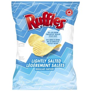 Ruffles Chips de pomme de terre nature légèrement salées 200 g