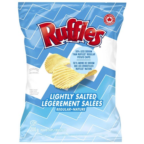 Ruffles Potato Chips Regular Lightly Salted 200 g