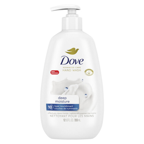 Dove Advanced Care Deep Moisture Hand Wash Smooth Skin For Soft 355 ml