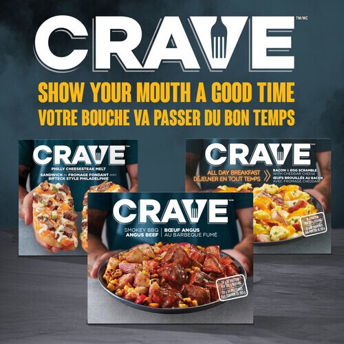 Crave Frozen Dinner Smoky BBQ Angus Beef 283 g
