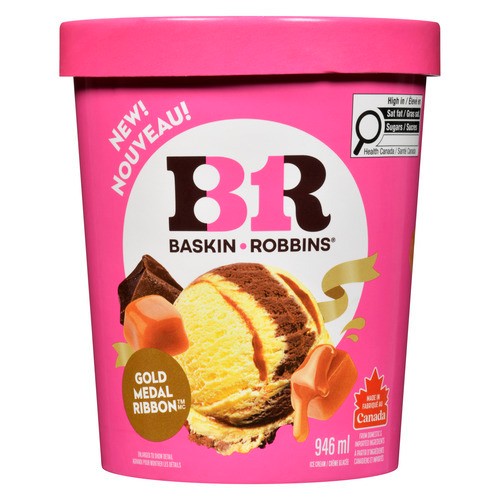 Baskin Robbins Ice Cream Gold Medal Ribbon 946 ml