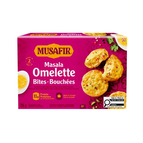 Musafir Frozen Omelette Bites Masala 336 g