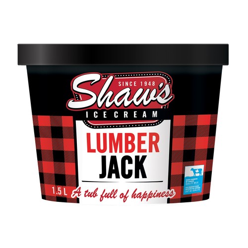 Shaw's Ice Cream Lumber Jack Ice Cream 1.5 L