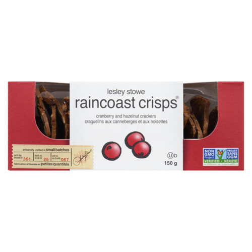 Lesley Stowe's Raincoast Crisps Cranberry & Hazelnut 150 g