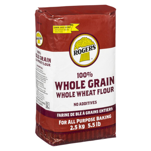 Rogers Whole Wheat Flour 100 Whole Grain 2.5 kg Voilà Online