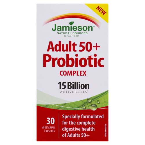 Jamieson Probiotic Supplement Complex Adult 50 + Capsules 30 Count