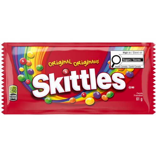Skittles Original Chewy Candy Full Size Bag 61 g