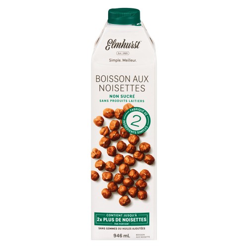 Elmhurst 1925 Milked Hazelnuts Beverage Unsweetened 946 ml