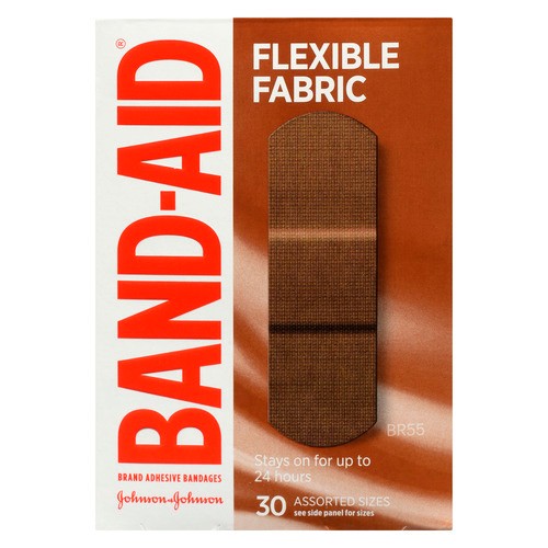 Band-Aid Bandages Flex Fabric BR55 Assorted Sizes 30 EA