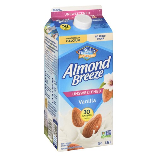 Blue Diamond Gluten-Free Almond Breeze Milk Unsweetened Vanilla 1.89 L