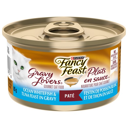 Fancy Feast Wet Cat Food Ocean White Fish & Tuna In Gravy 85 g