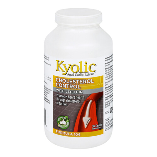 Kyolic Aged Garlic Extract Cholesterol Control Formula 104 Capsules 360 Count