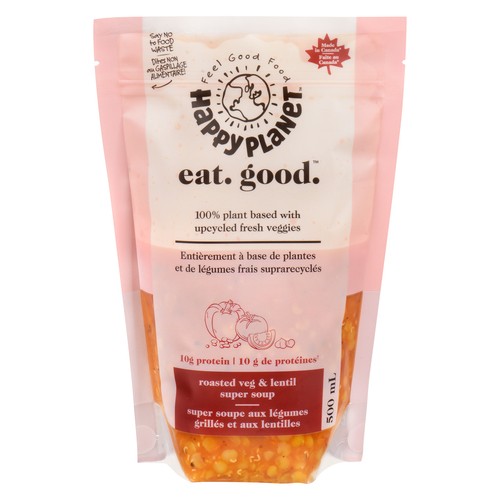Happy Planet Plant Based Soup Roasted Veg & Lentil 500 ml