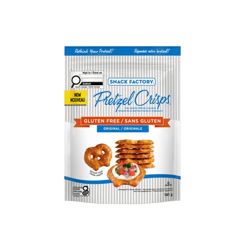 Snack Factory Gluten Free Pretzel Crisps Original 141 g