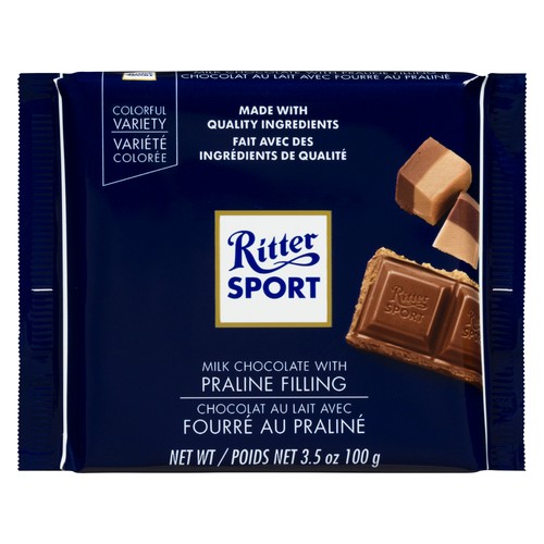 Ritter Sport Milk Chocolate Bar Praline Filling 100 g