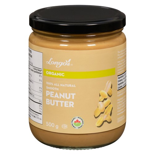Longo's Organic Peanut Butter Smooth 500 g