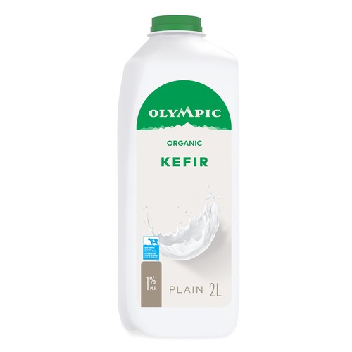 Olympic Organic 1% Kefir Plain 2 L