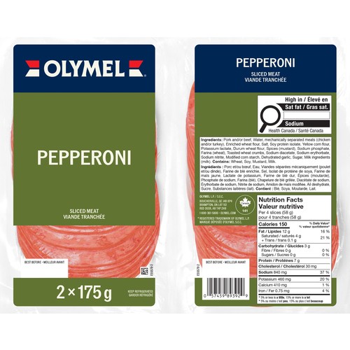 Olympel Deli Sliced Meat Pepperoni 2 x 175 g