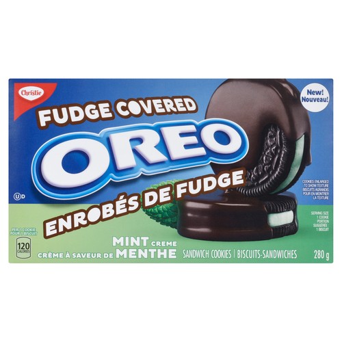 Oreo Cookies Fudge Covered Mint Crème 280 g