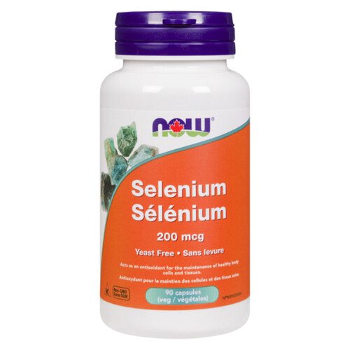 Now Yeast-Free Selenium 200 mcg Capsules 90 Count