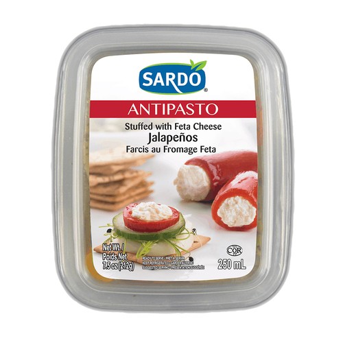 Sardo Antipasto Jalapenos Stuffed With Feta Cheese 250 ml
