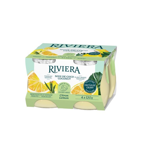 Riviera Vegan Delight Coconut Milk Lemon 4 x 120 g