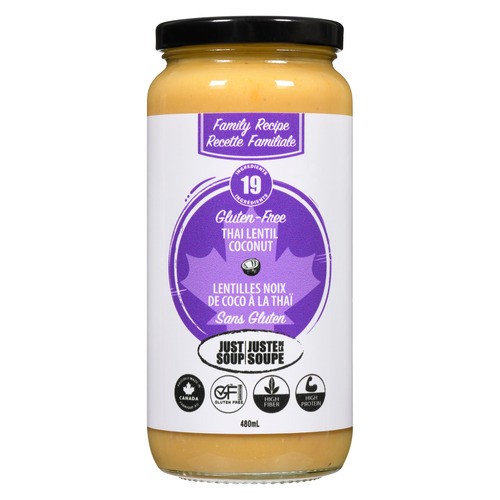 Just Soup Gluten-Free Soup Thai Lentil Coconut 480 ml